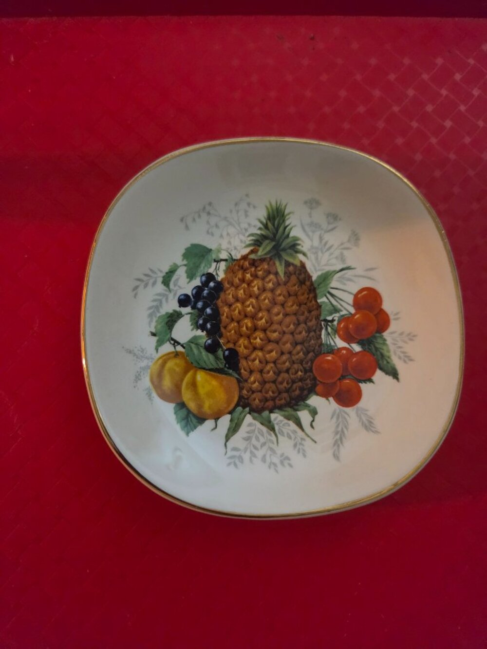 weatherby hanley royal falcon ware fruit design small dish